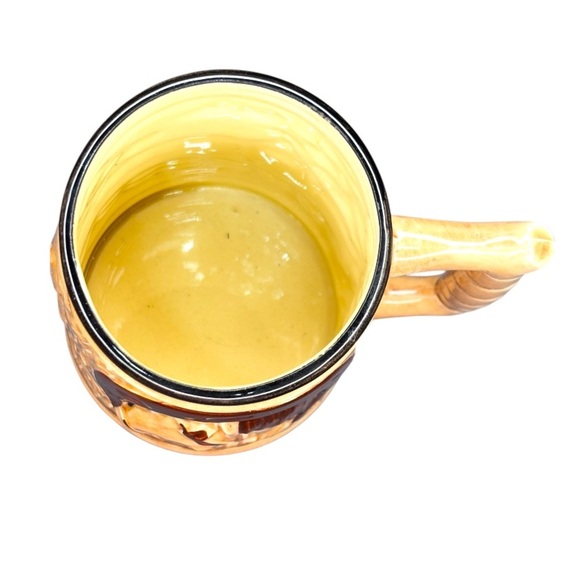 VINTAGE PATMAR CERAMIC MUG WITH HORSE & BARN MADE IN JAPAN horseshoe farmhouse - Picture 2 of 3